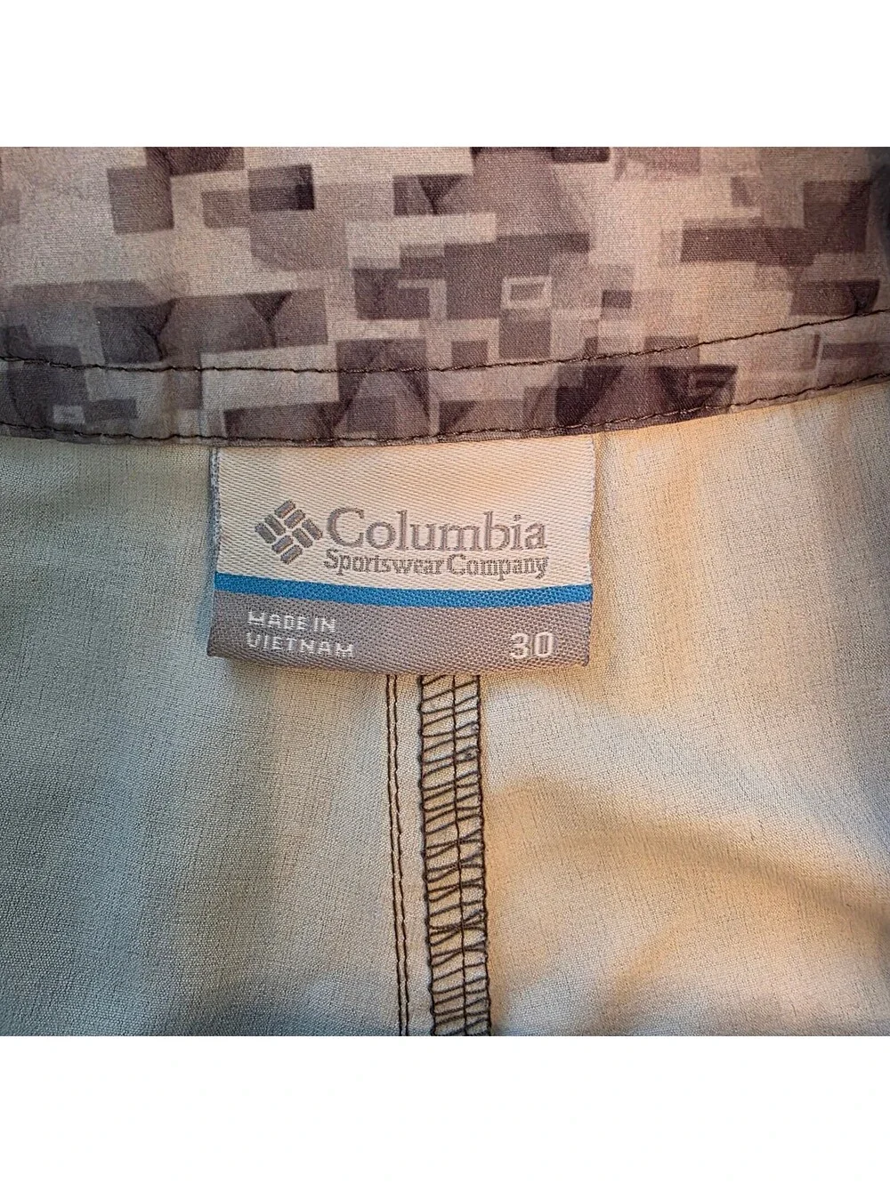 Columbia Men's PFG Grey Swim Board Short SZ 30 Fishing Performance